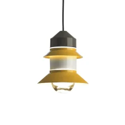 MARSET Santorini buiten hanglamp, IP65, mosterd