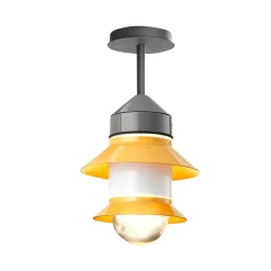MARSET Santorini buiten plafondlamp, IP65, mosterd