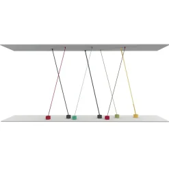 Martinelli Luce Elastica vloerlamp als band, grijs