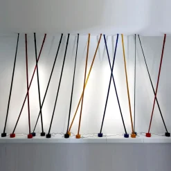 Martinelli Luce Elastica band-vloerlamp lichtblauw