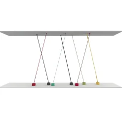 Martinelli Luce Elastica band-vloerlamp lichtblauw