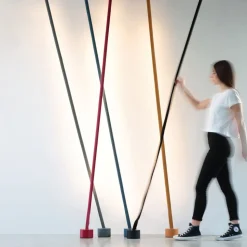 Martinelli Luce Elastica band-vloerlamp lichtblauw