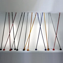 Martinelli Luce Elastica vloerlamp als band, rood