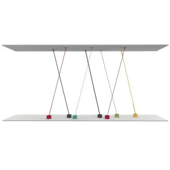 Martinelli Luce Elastica vloerlamp als band, rood