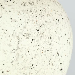 Masai tafellamp, crème/bruin, hoogte 46,5 cm, keramiek/linnen