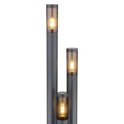 Mastlamp Boston, 3-lamps, antraciet