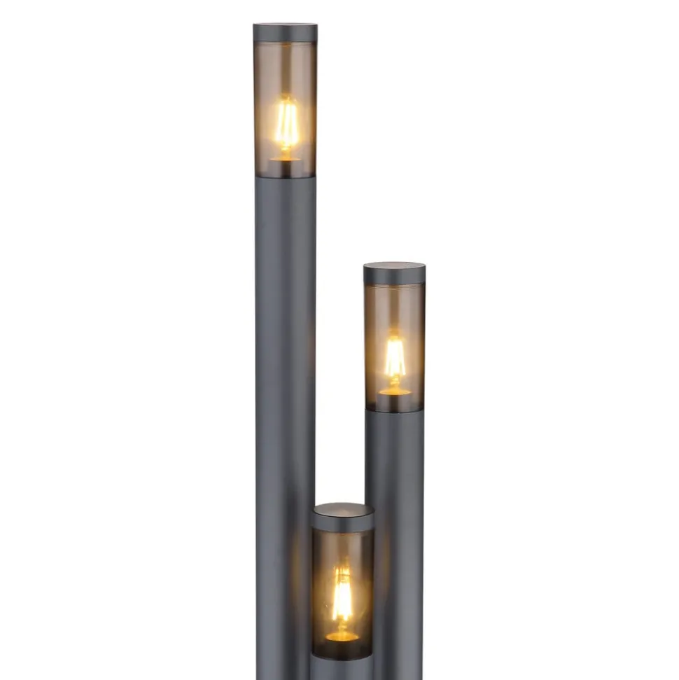 Mastlamp Boston, 3-lamps, antraciet