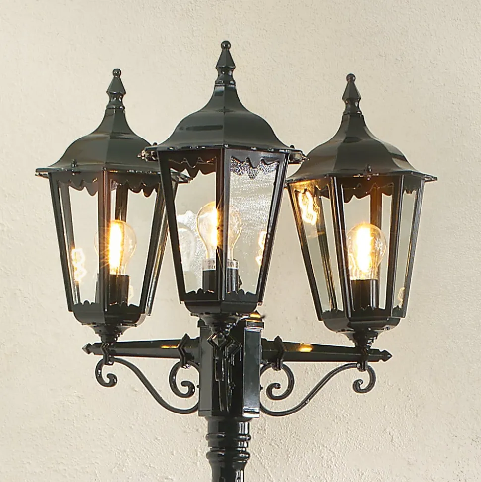 Mastlamp Firenze, 3-lamps, groen