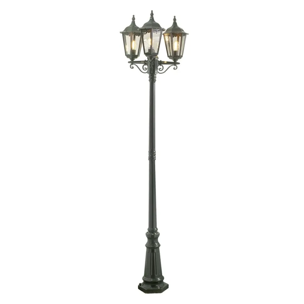 Mastlamp Firenze, 3-lamps, groen