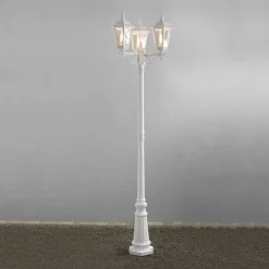 Mastlamp Firenze, 3-lamps, wit