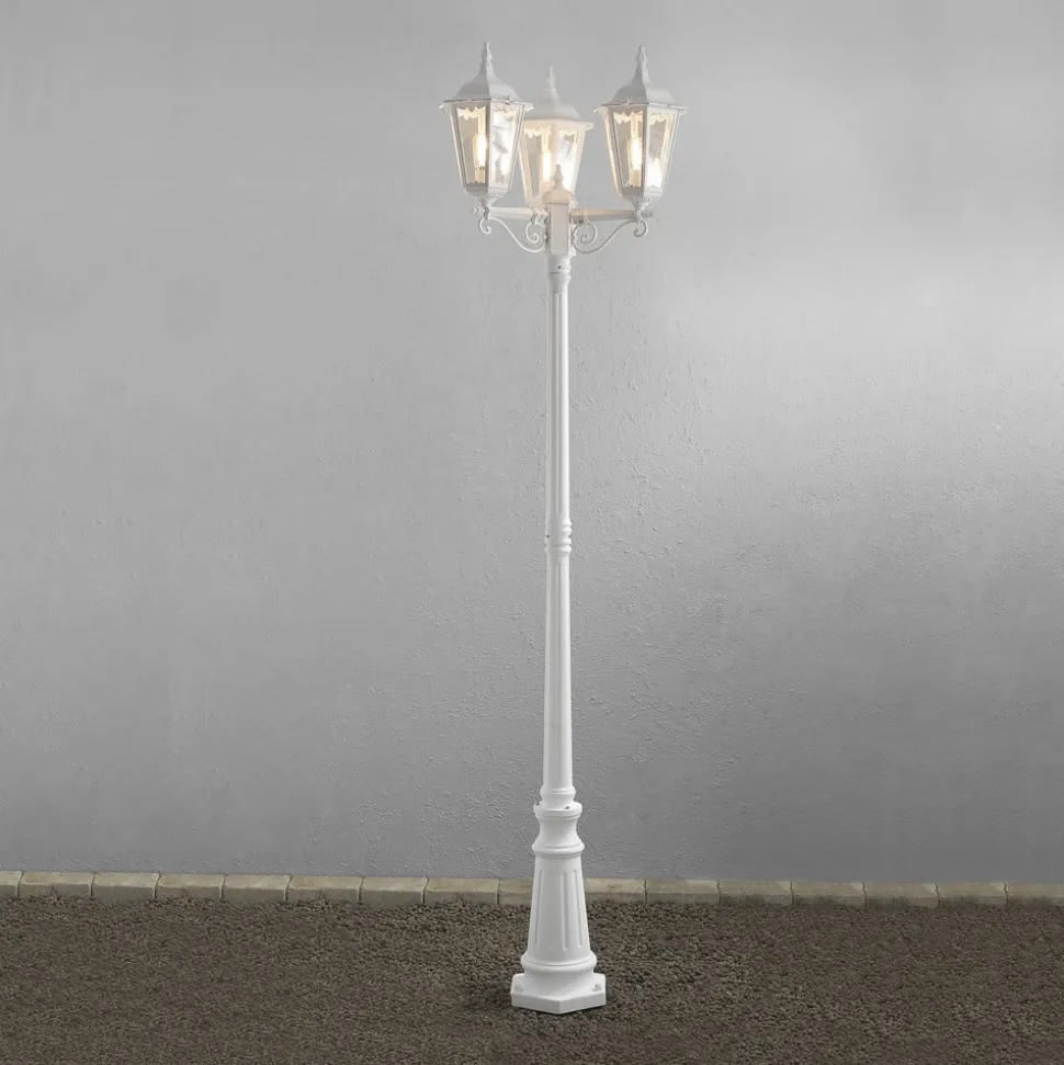 Mastlamp Firenze, 3-lamps, wit