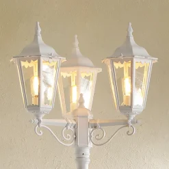 Mastlamp Firenze, 3-lamps, wit