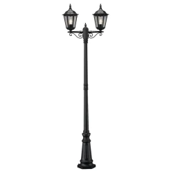 Mastlamp Firenze, 2-lamps, zwart