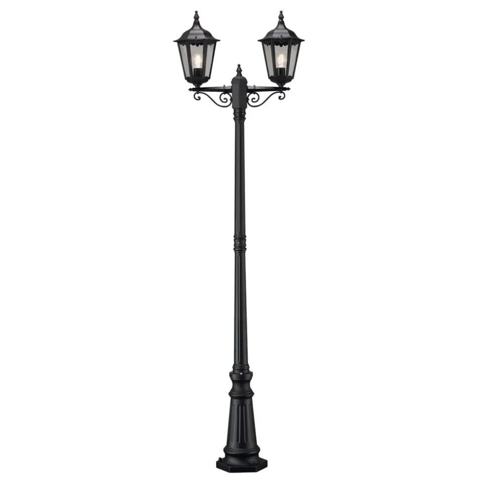 Mastlamp Firenze, 2-lamps, zwart