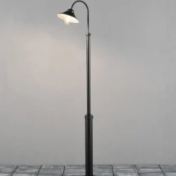 Mastlamp Vega, zwart, 1-lamp, 240 cm