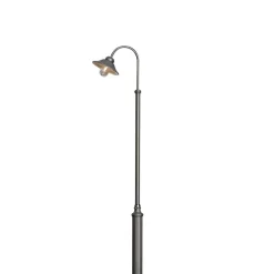 Mastlamp Vega, zwart mat, 1-lamp, 247 cm