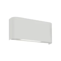 Match Box LED wandlamp, wit, metaal, omhoog/omlaag, 18 cm