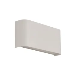 Match Box LED wandlamp, wit, metaal, omhoog/omlaag, 18 cm