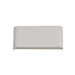 Match Box LED wandlamp, wit, metaal, omhoog/omlaag, 18 cm