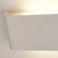 Match Box LED wandlamp, wit, metaal, omhoog/omlaag, 18 cm