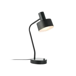 Matis tafellamp, metaal, verstelbare kap, zwart
