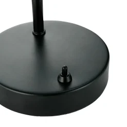 Matis tafellamp, metaal, verstelbare kap, zwart