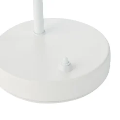 Matis tafellamp, metaal, verstelbare kap, wit