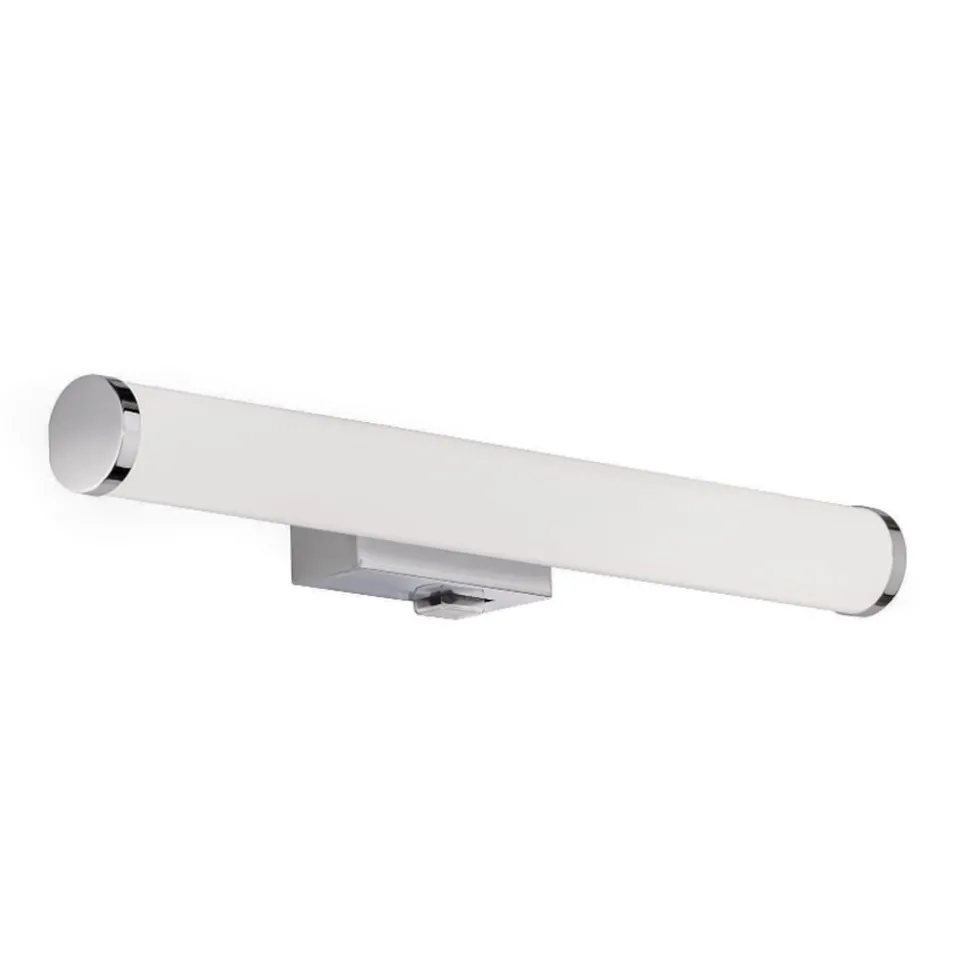 Mattimo LED wandlamp, breedte 40 cm, chroom, schakelaar