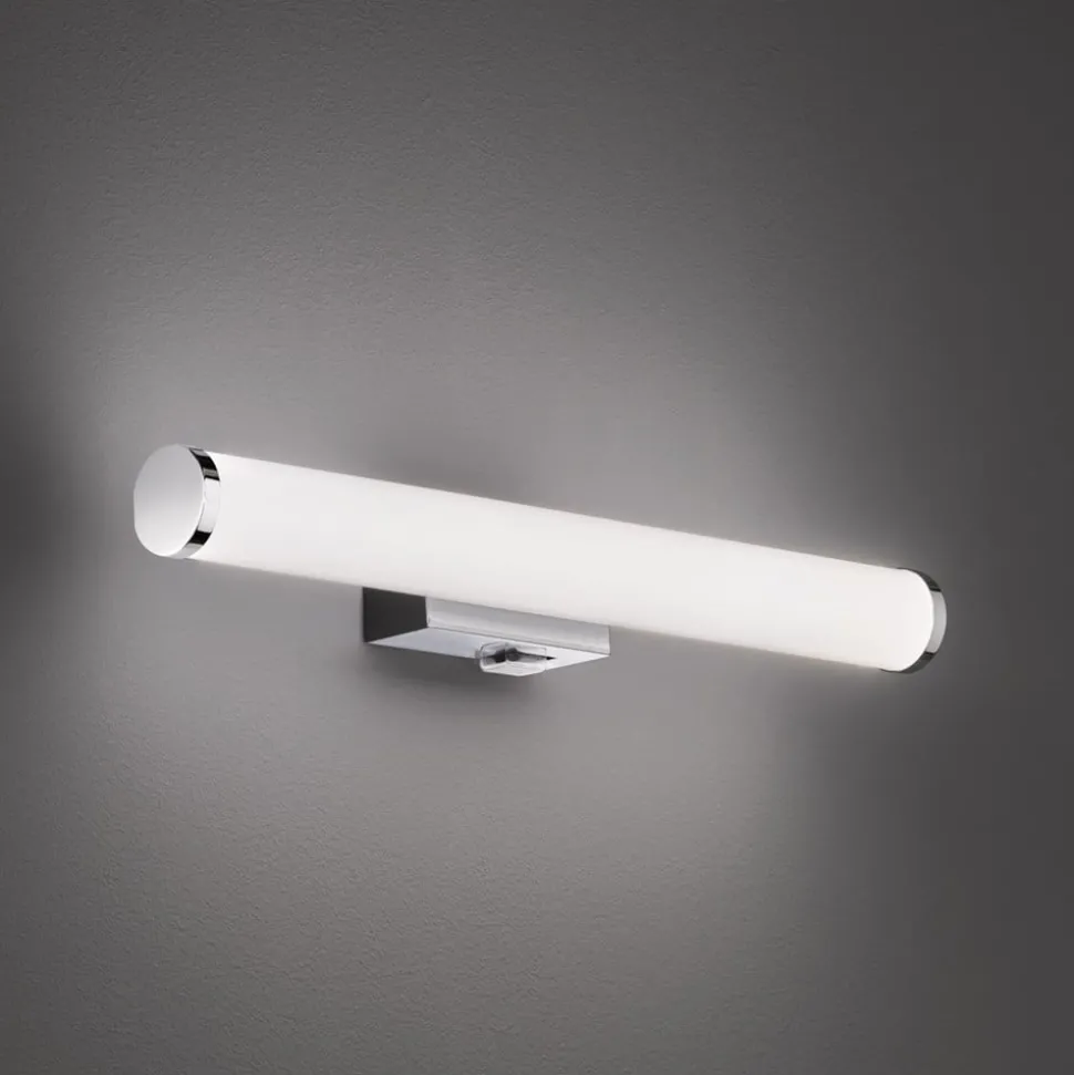 Mattimo LED wandlamp, breedte 40 cm, chroom, schakelaar