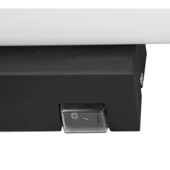 Mattimo LED wandlamp, breedte 60 cm, zwart, schakelaar