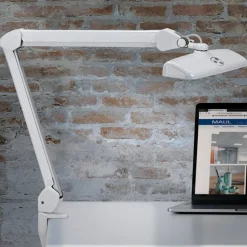 MAULintro LED-werklamp, wit, 52 cm, klemvoet