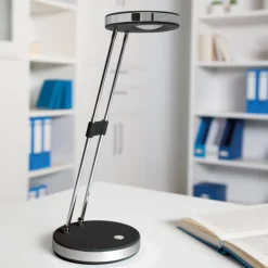 MAULpuck LED tafellamp, telescopische arm, zwart