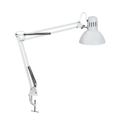 MAULstudie klemlamp, wit, hoogte 44 cm, metaal