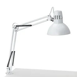 MAULstudie klemlamp, wit, hoogte 44 cm, metaal