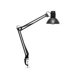 MAULstudie klemlamp, zwart, 44 cm, metaal, E27 E27