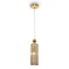 Maytoni Antic hanglamp, glazen kap in Cognac