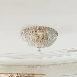 Maytoni Basfor plafondlamp, goudkleurig, Ø 30 cm, 3 x E14