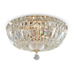 Maytoni Basfor plafondlamp, goudkleurig, Ø 30 cm, 3 x E14