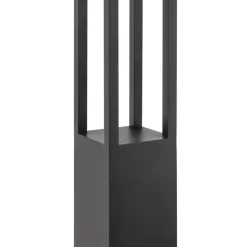 Maytoni buitenlamp Elbe, hoogte 200 cm, grafietkleurig