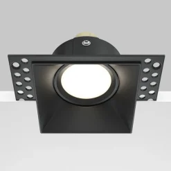 Maytoni Dot inbouwlamp, hoekig, zwart