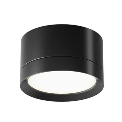 Maytoni downlight Hoepel, zwart, hoogte 5 cm Ø 8,5 cm aluminium GX53