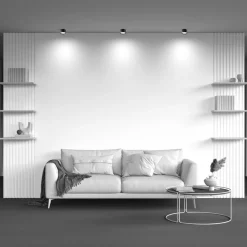 Maytoni downlight Hoepel, zwart, hoogte 5 cm Ø 8,5 cm aluminium GX53