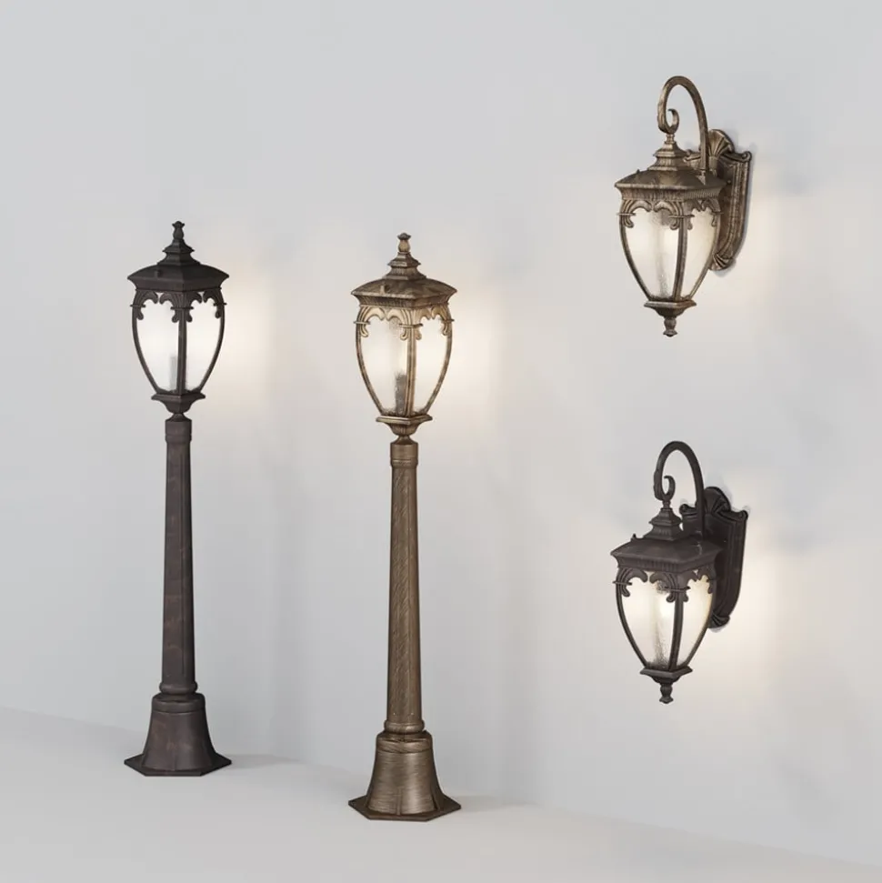 Maytoni Fleur tuinpadverlichting, brons