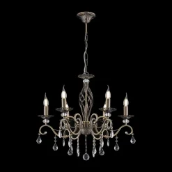 Maytoni Grace kroonluchter 6-lamps messing/wit