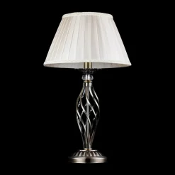 Maytoni Grace tafellamp 1-lamp messing/beige