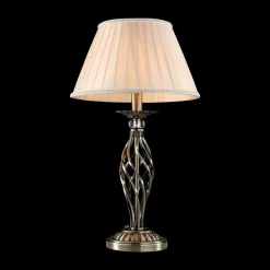 Maytoni Grace tafellamp 1-lamp messing/beige