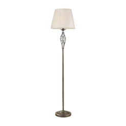 Maytoni Grace vloerlamp 1-lamp messing/beige