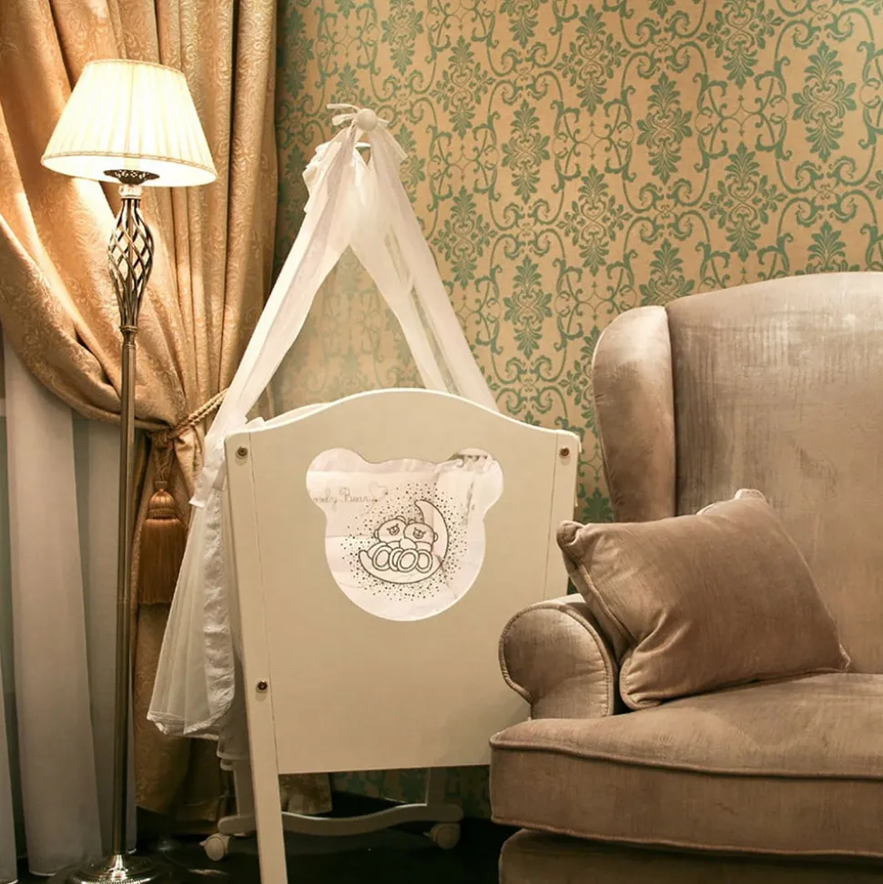 Maytoni Grace vloerlamp 1-lamp messing/beige