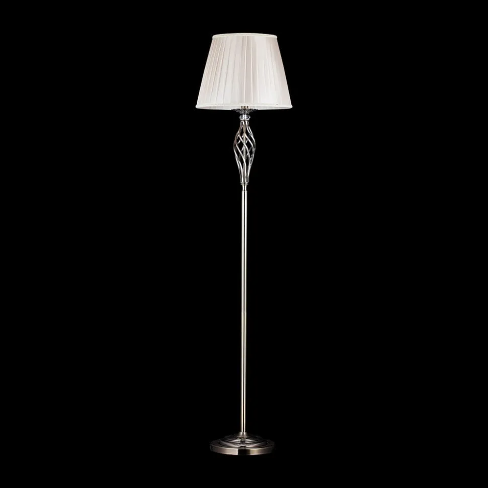 Maytoni Grace vloerlamp 1-lamp messing/beige