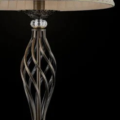 Maytoni Grace vloerlamp 1-lamp messing/beige